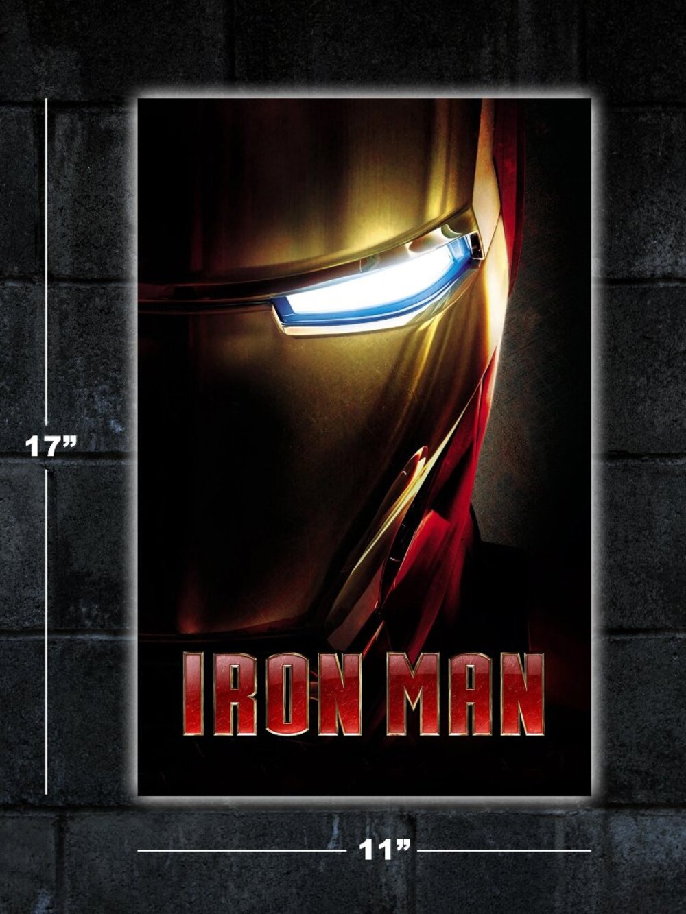 Iron Man movie poster - 11x17 art print merch marvel Robert Downey Jr Tony Stark